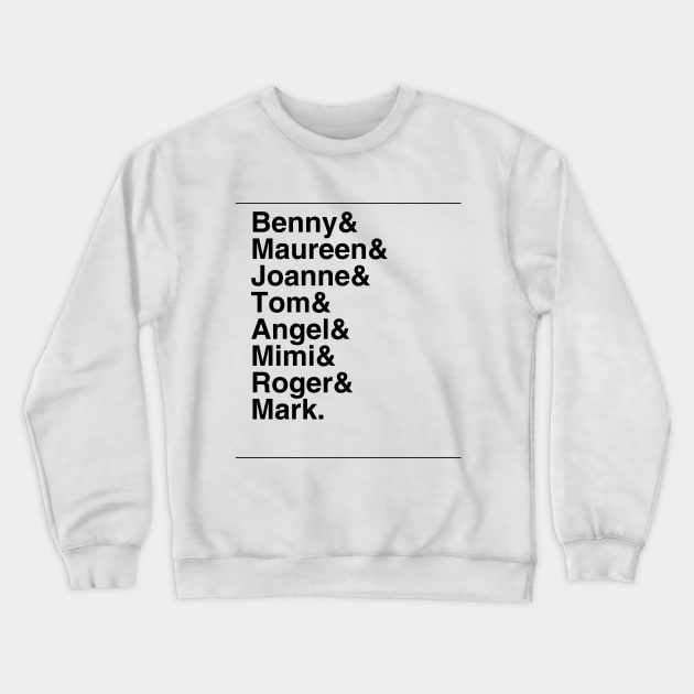 Rent Characters Crewneck Sweatshirt by KidCrying